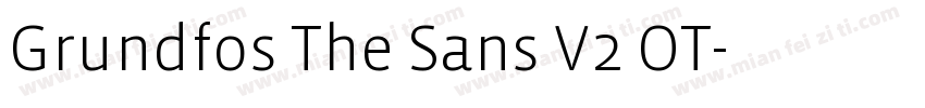Grundfos The Sans V2 OT字体转换